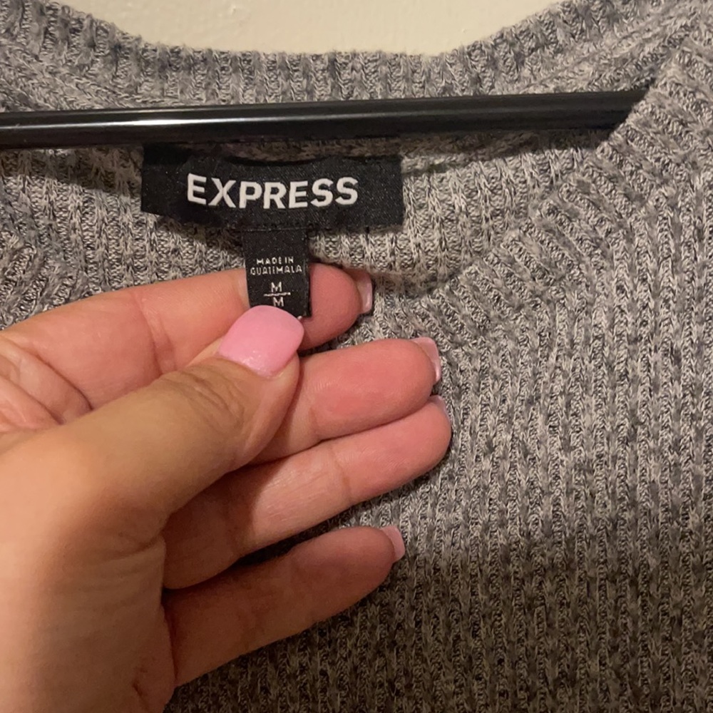 Express gray casual sweater. Great condition. Size Medium - Picture 2 of 2